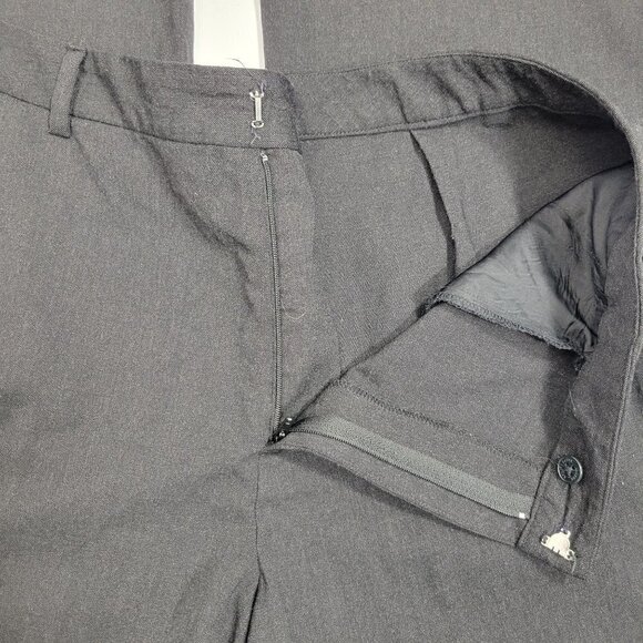 Lauren Ralph Lauren Women's 96% Wool Grey High-Rise Straight Leg Pants Sz 14 - Picture 3 of 11